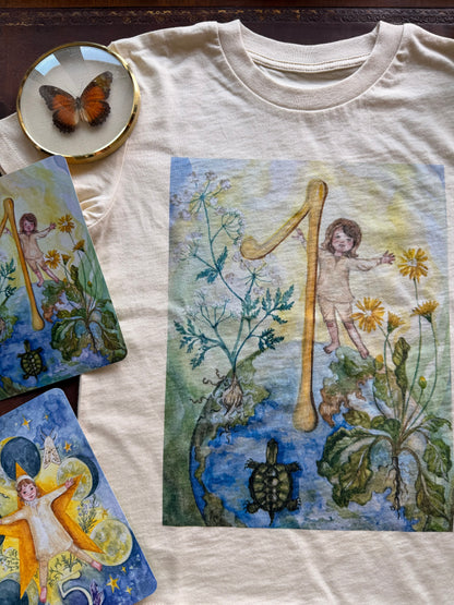 Tricou din bumbac organic, cu cifre sau litere - imagine 3