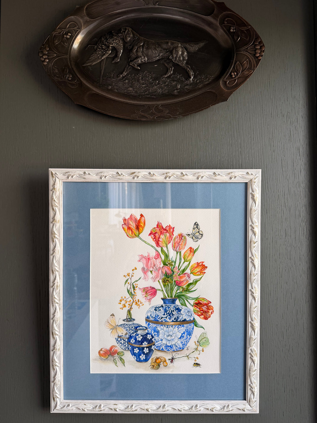 Lalele în vază Delft - Fine Art Print - imagine 6