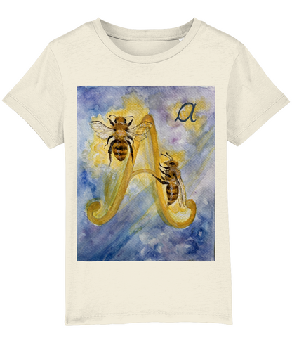 Tricou din bumbac organic, cu cifre sau litere - imagine 6