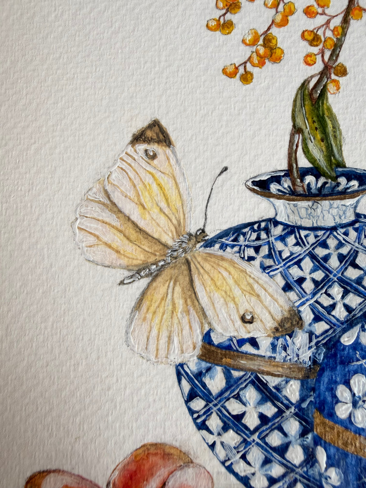Lalele în vază Delft - Fine Art Print - imagine 2