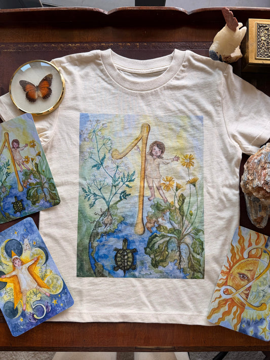 Tricou din bumbac organic, cu cifre sau litere - imagine 2