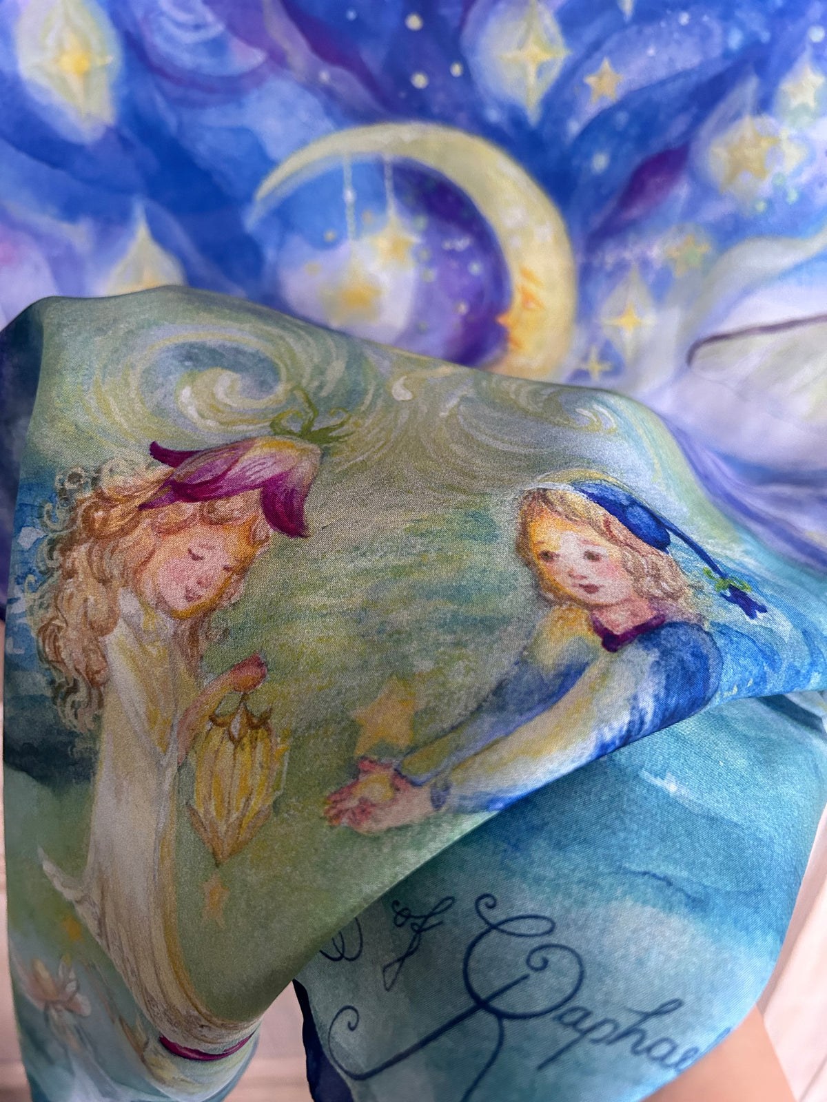 Playsilk Wearable  „Amethyst Nights”